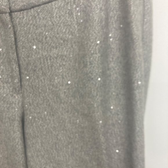 Talbots silver gray heathered sparkly wool blend pant 18 W - Picture 3 of 11